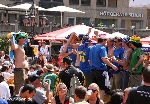 WM2006 Deuschland - Schweden auf dem Hauptmarkt