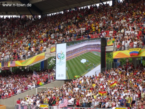 WM2006 Gruppenspiel in Nrnberg: Ghana - USA im Frankenstadion