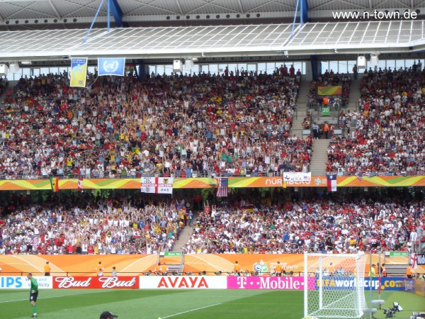 WM2006 Gruppenspiel in Nrnberg: Ghana - USA im Frankenstadion