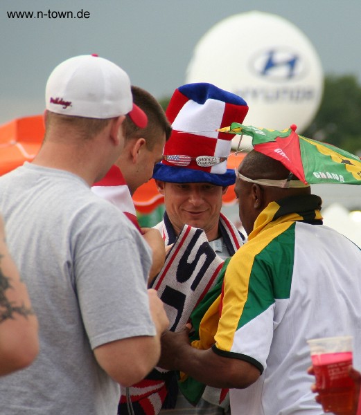 WM2006 Ghana : USA auf dem FanFest