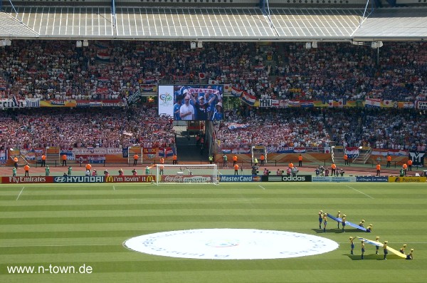 WM2006 Gruppenspiel in Nrnberg: Japan - Kroatien im Frankenstadion