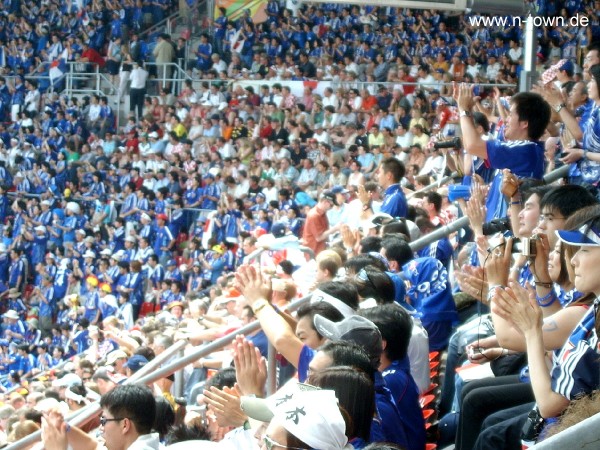 WM2006 Gruppenspiel in Nrnberg: Japan - Kroatien im Frankenstadion