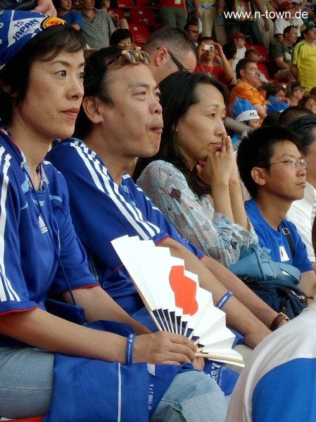 WM2006 Gruppenspiel in Nrnberg: Japan - Kroatien im Frankenstadion