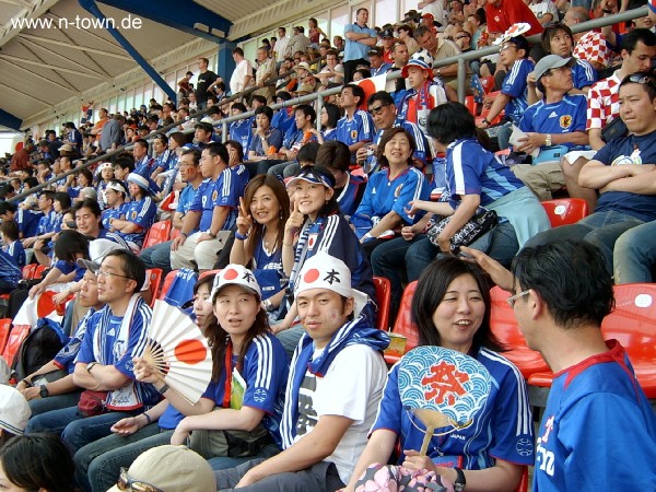 WM2006 Gruppenspiel in Nrnberg: Japan - Kroatien im Frankenstadion