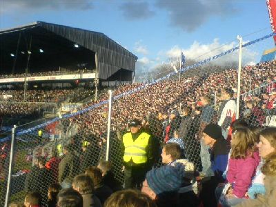 FCN-Fan-Block im Karlsruher Wildparkstadion