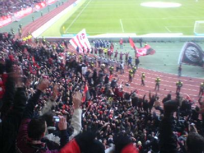 Derbysieger Nürnberg Laola nach 2:1-Sieg gegen Fürth